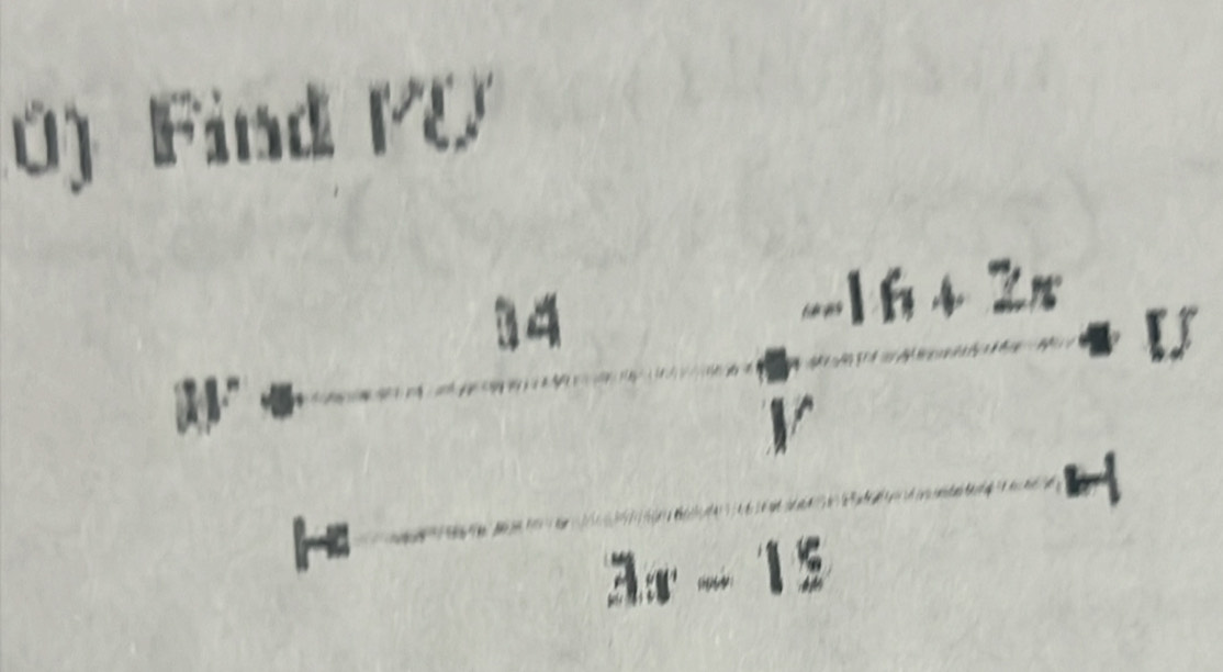 Find PV
14
-16+2x
V

3x-15