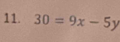 30=9x-5y