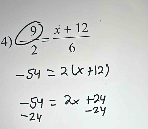  enclosecircle9= (x+12)/6 