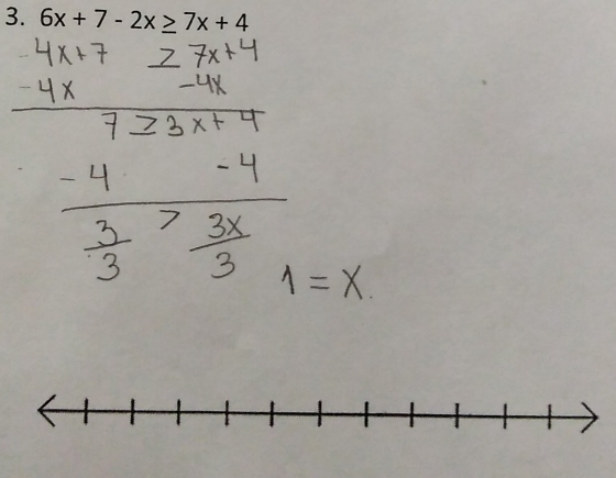 6x+7-2x≥ 7x+4