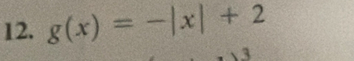 g(x)=-|x|+2
3