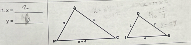 1.x=
y= _