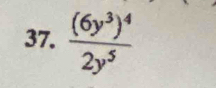 frac (6y^3)^42y^5