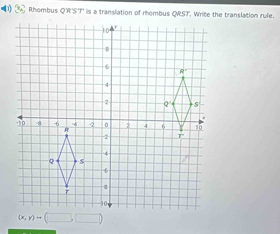 Rhombus Q'R'S'T'