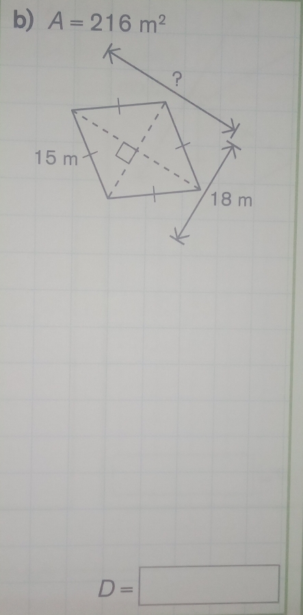 A=216m^2
D=□