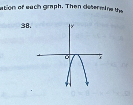 ation of each graph. Then determine the 
38.