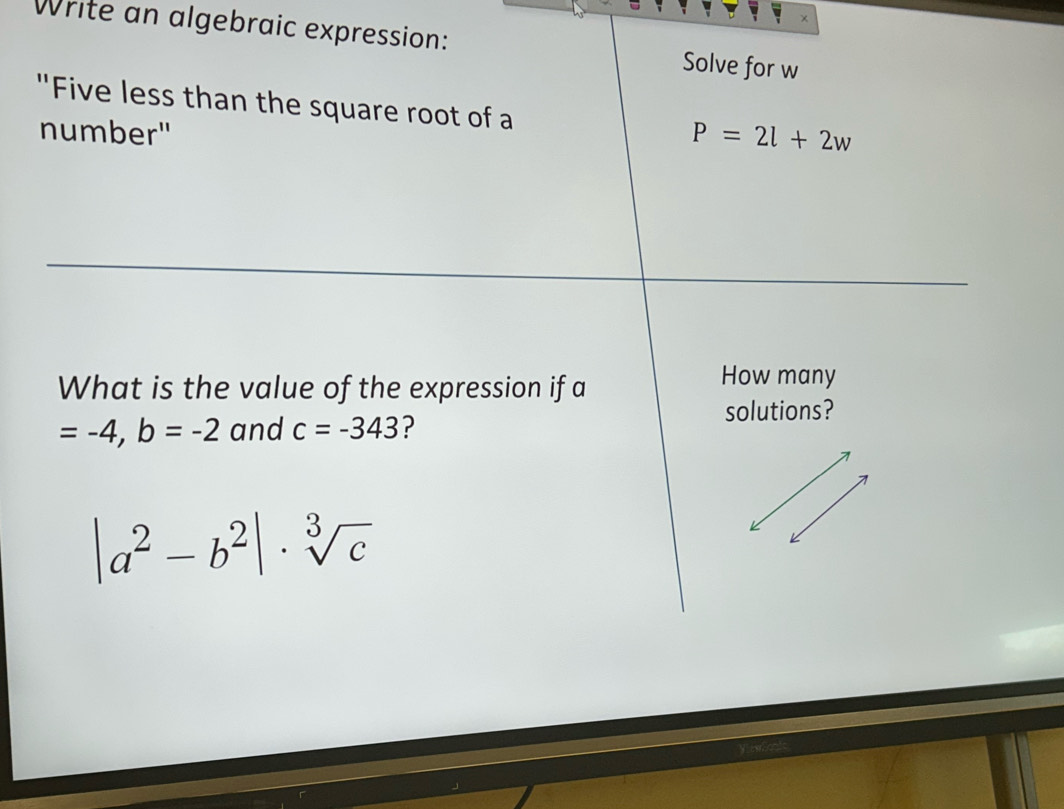 ×
Write an algebraic express