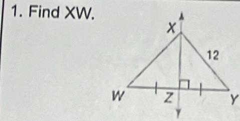 Find XW.