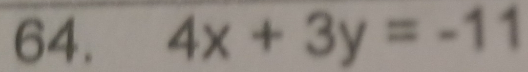 4x+3y=-11