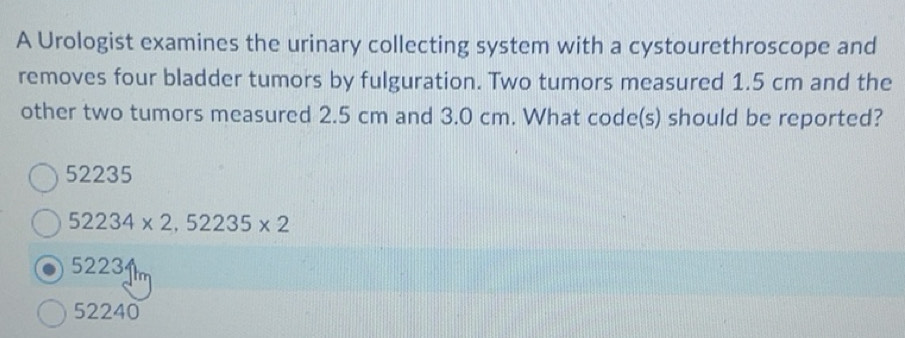 Solved: A Urologist examines the urinary collecting system with a ...