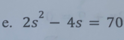 2s^2-4s=70