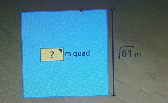 ? m quad sqrt(61)m