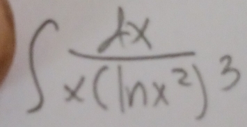 ∈t frac dxx(ln x^2)^3