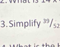 Simplify ³9/₅