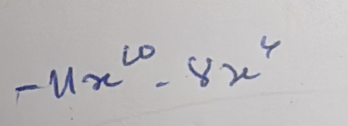 11x^(10)-8x^4