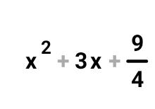 x^2+3x+ 9/4 