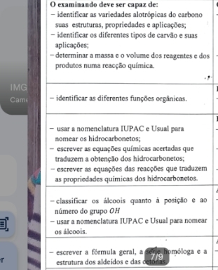 examinando deve ser capaz de: 
os 
IMG 
Came 
m 
o 
r 
a 
r estrutura dos aldeídos e das cetonas 7/9