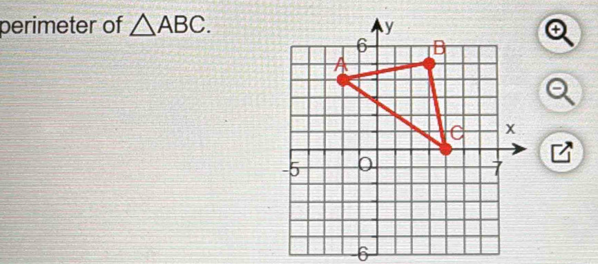 perimeter of △ ABC.