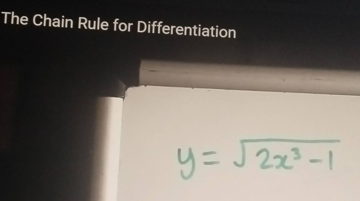 The Chain Rule for Differentiation