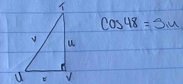cos 48=sin