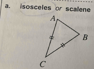 isosceles or scalene