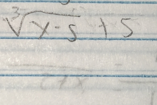 sqrt[3](x-5)+5 = 1/2 = □ /□  