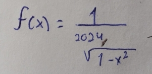 f(x)= 1/2024 