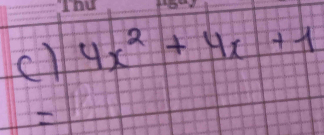 cl 4x^2+4x+1