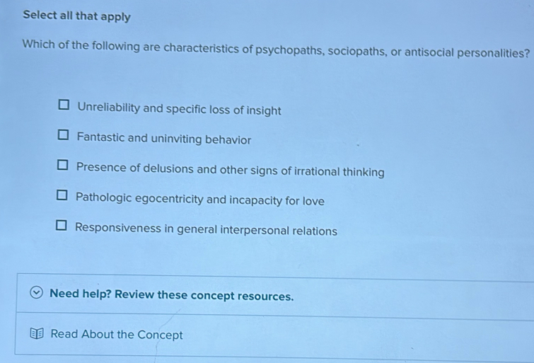 Solved: Select all that apply Which of the following are ...