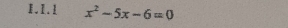 x^2-5x-6=0