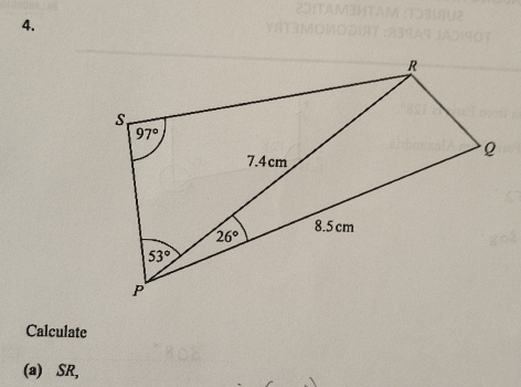 Calculate
(a) SR,