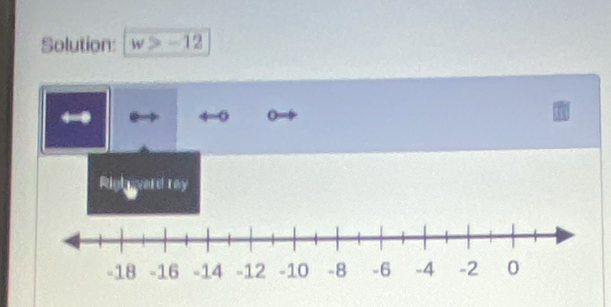 Solution: w>-12
4-0
verdray