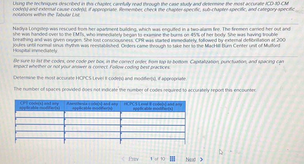 Solved: Using the techniques described in this chapter, carefully read ...