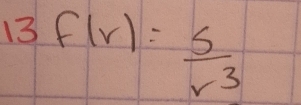 13f(r)= s/r^3 