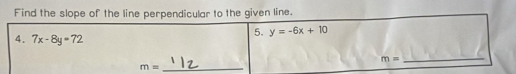 Find the e given line.