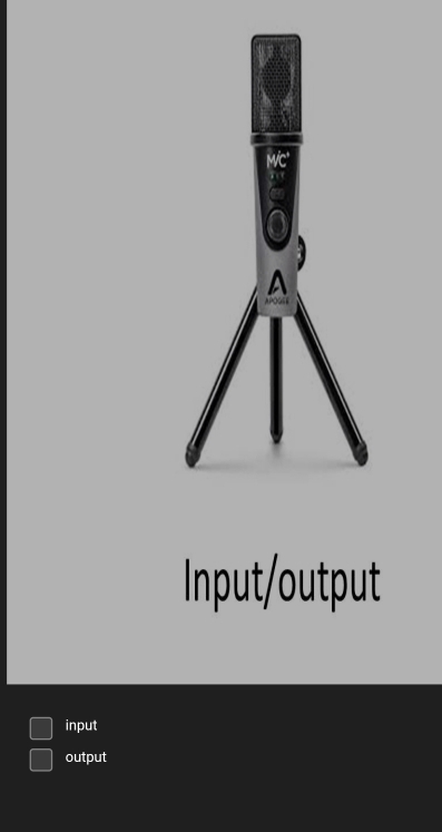 a 
Input/output 
input 
output