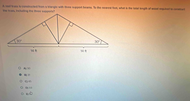 Solved: A reof truss is constructed from a triangle with three support ...
