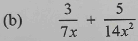  3/7x + 5/14x^2 