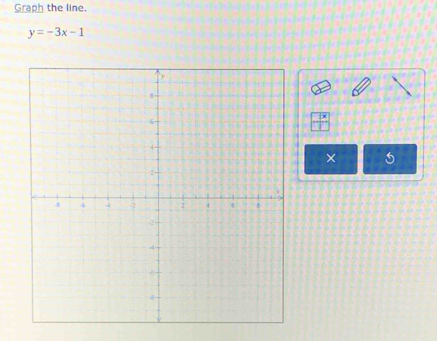 Graph the line.
y=-3x-1
×