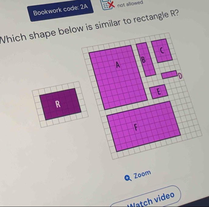 Bookwork code: 2A not allowed 
R 
θ Zoom 
W ideo