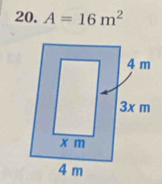 A=16m^2