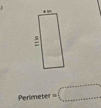 Perimeter =□