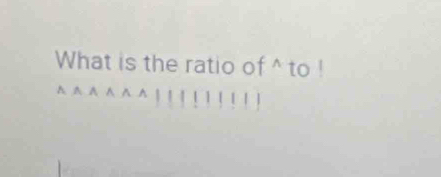 What is the ratio of ^ to ! 
^^^^^^!!!!!!!!!