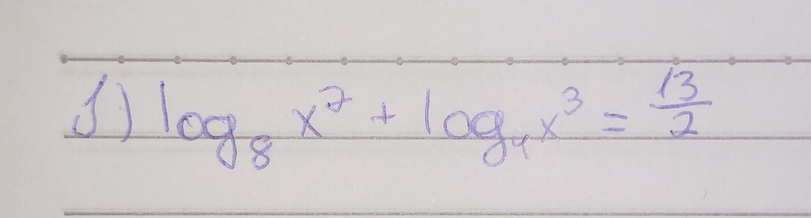 () log _8x^7+log _9x^3= 13/2 