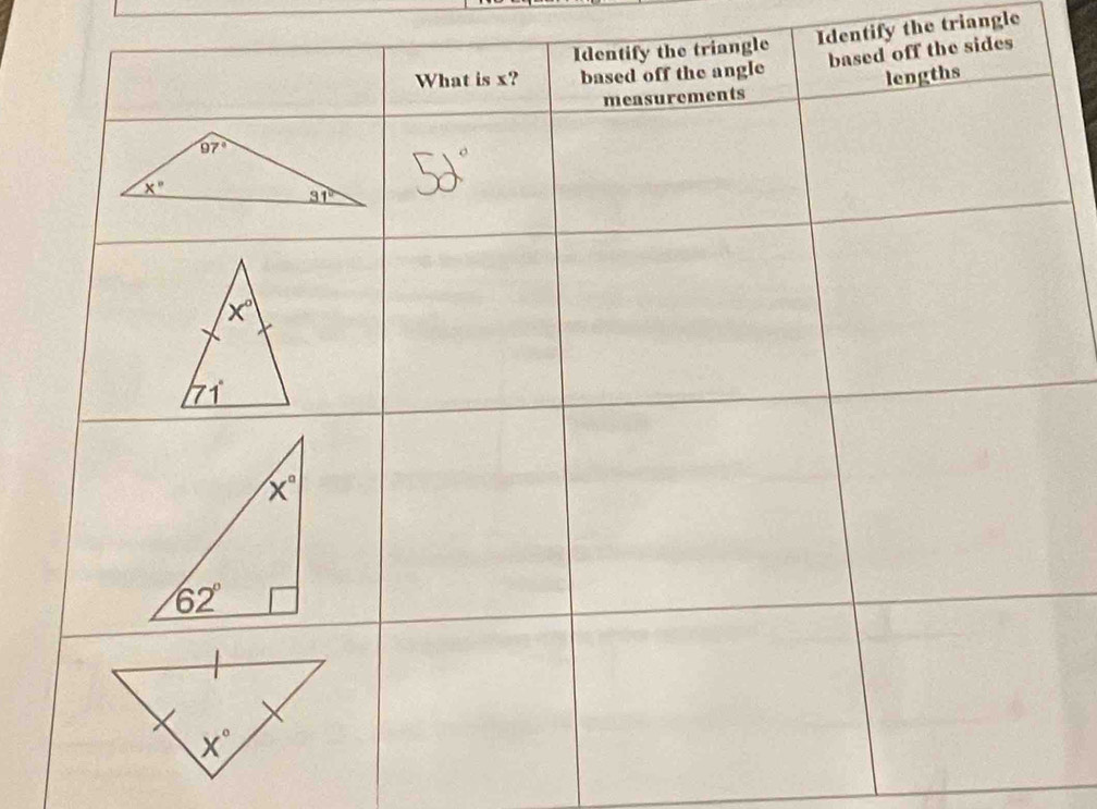 Identify the triangle