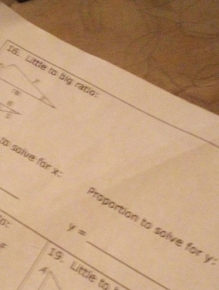 Little to big ratio
/
18
P
_
_a salve for x : Proportion to solve for
y=
A
y=
19. little to
