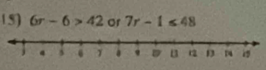 6r-6>42 or 7r-1≤ 48