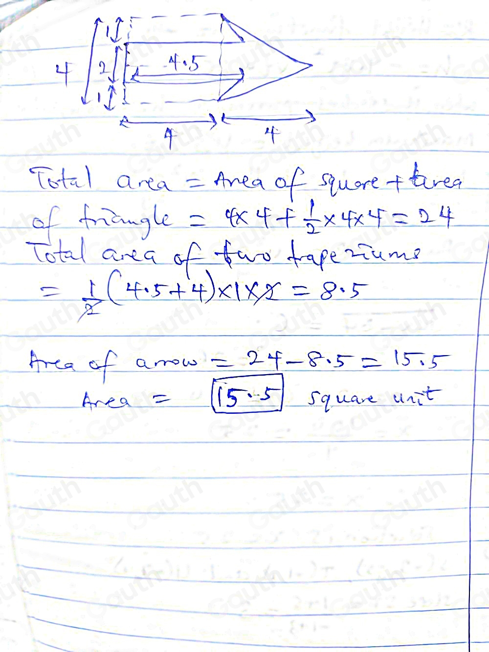 Solved: An arrow is modeled on the coordinate plane as shown. What is ...