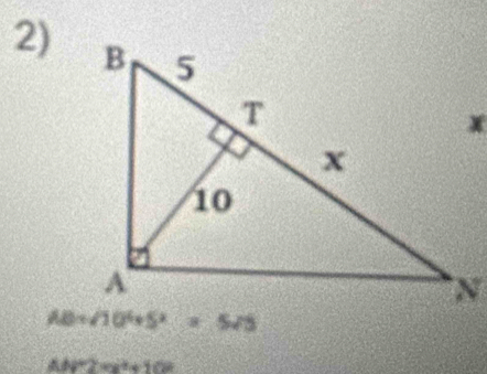 AN^2-x^2+10^2