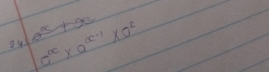 c^x* a^(x-1)* a^2